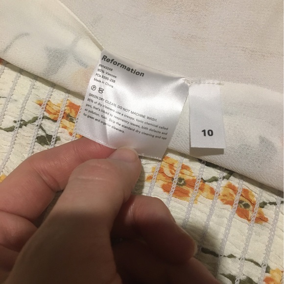 Reformation Georgia Top in Limonada - Size 10 - Picture 7 of 9